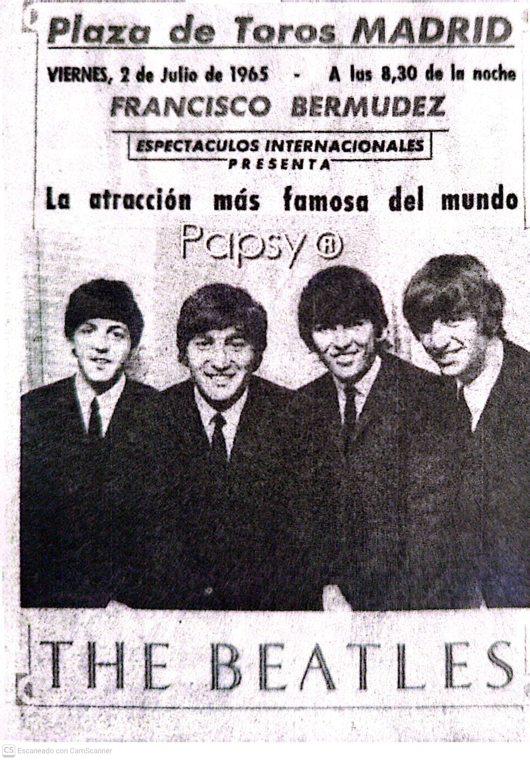 Los Beatles en España